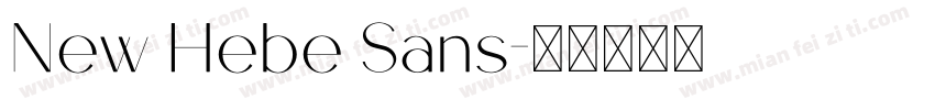 New Hebe Sans字体转换